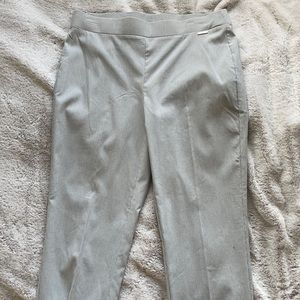 Blue and white pin stripe dress pants